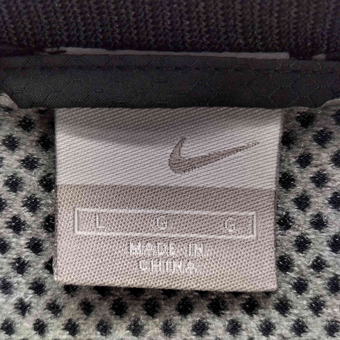 ナイキ NIKE 00s グレータグ スウッシュロゴ 刺繍 ハニカムリップ リフレクター フード付き ジップアップジャケット ボックスシルエット メンズ import:L
