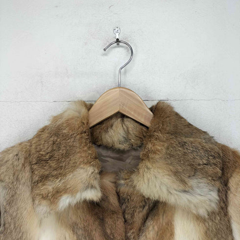 real fur リアルファー ハーフコート レディース