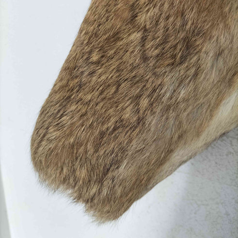 real fur リアルファー ハーフコート レディース