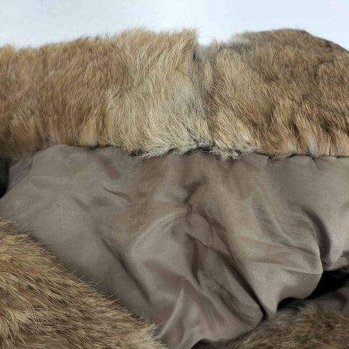 real fur リアルファー ハーフコート レディース
