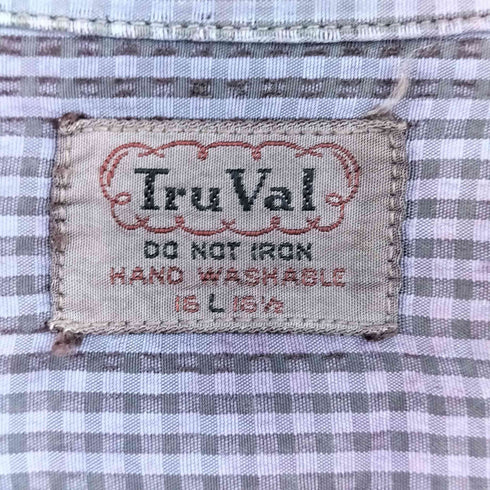 Tru Val トゥルー ヴァル 50~60S 半袖 開襟 シャツ オープン カラー シャツ ボロ メンズ import:L