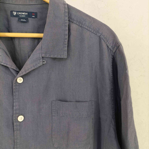 ダニエルクレミュ DANIEL CREMIEUX CLASSICS クラシックス リヨセル コットン 半袖 オープンカラーシャツ メンズ XL