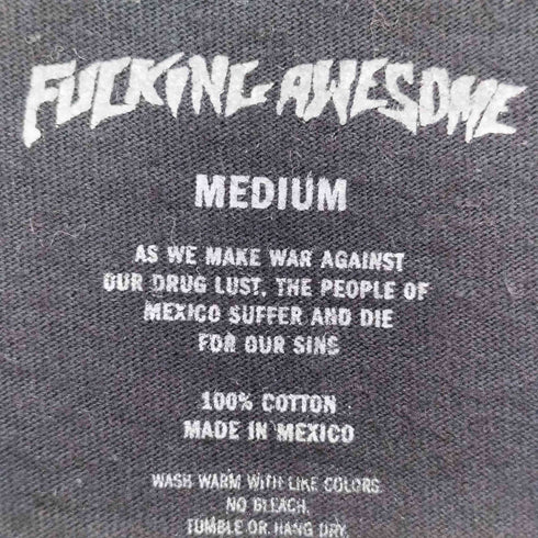 ファッキンオーサム FUCKING AWESOME ロゴプリント クルーネックTシャツ メンズ import:M