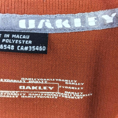 オークリー OAKLEY ゴルフクラブ コラボ 袖刺繍 半袖 ポロシャツ メンズ M