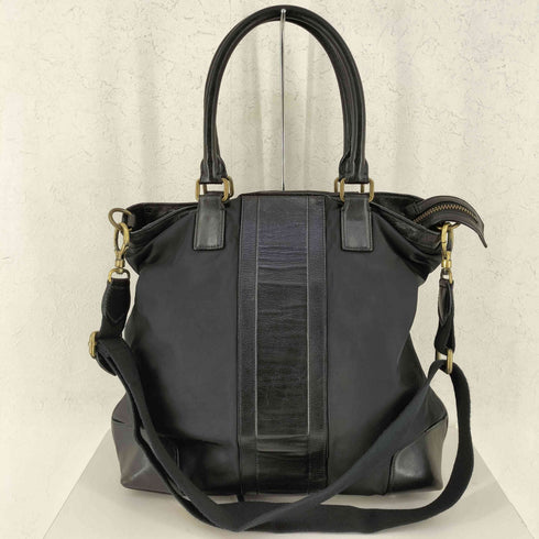 コーチ COACH ボンベ レザー ナイロン ビジネス トート 2Way バッグ レディース FREE
