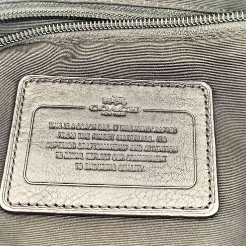 コーチ COACH ボンベ レザー ナイロン ビジネス トート 2Way バッグ レディース FREE