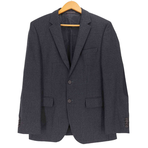 ボスヒューゴボス BOSS HUGO BOSS ウール100% チェック テーラードジャケット メンズ FR:46