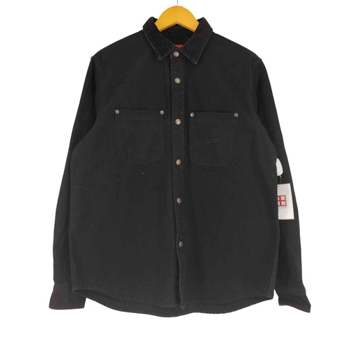 シュプリーム Supreme 19AW SCRIPT CANVAS SNAP SHIRT スクリプト キャンバス スナップシャツ メンズ import:M
