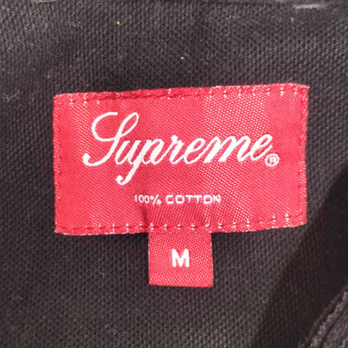 シュプリーム Supreme 19AW SCRIPT CANVAS SNAP SHIRT スクリプト キャンバス スナップシャツ メンズ import:M