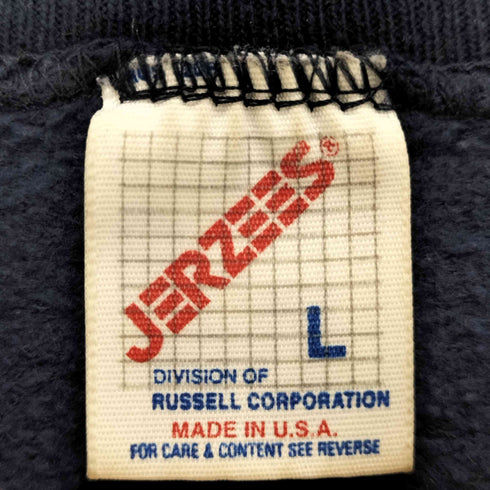 ジャージーズ JERZEES 90S USA製 裏起毛 無地 クルーネック スウェット メンズ import:L