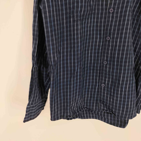 パタゴニア patagonia 00S ポルトガル製 ORGANIC COTTON ロゴ刺繍 チェック柄 L/S レギュラカラーシャツ メンズ