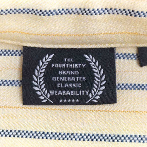 フォーサーティ 430 fourthirty L/S STRIPE BIG SHIRTS メンズ JPN:1