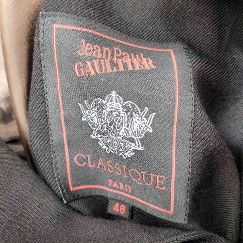 ジャンポールゴルチエクラシック Jean Paul GAULTIER CLASSIQUE 4B ウール テーラードジャケット メンズ EUR:48