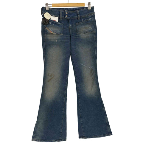 ディーゼル DIESEL D-HUSH distressed bootcut jeans ダメージ加工 ディストレスト ブーツカット デニム パンツ レディース 25
