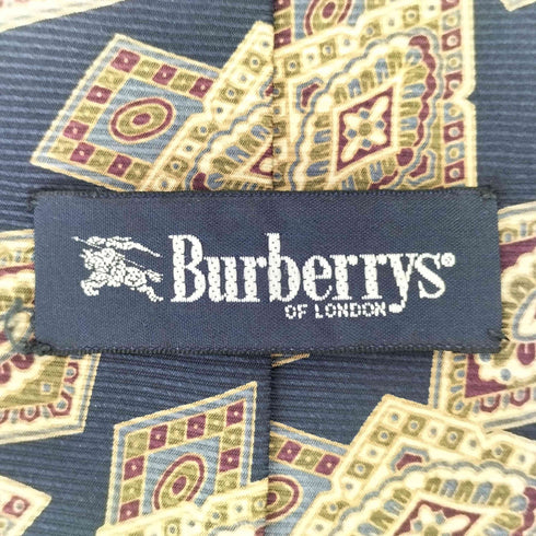バーバリーズ BURBERRYS 絨毯柄 シルク ネクタイ メンズ