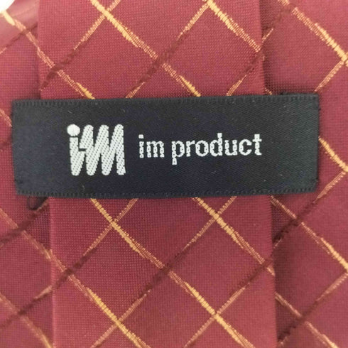 アイムプロダクトイッセイミヤケ im product ISSEY MIYAKE 格子柄 シルク ネクタイ メンズ