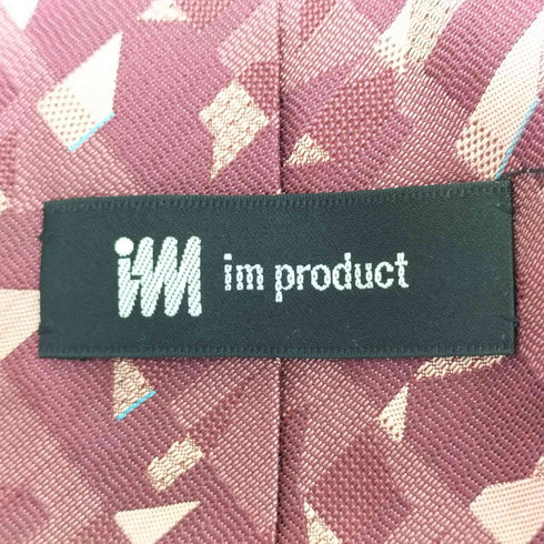 アイムプロダクトイッセイミヤケ im product ISSEY MIYAKE 総柄 シルク ネクタイ メンズ