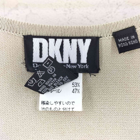 ダナキャランニューヨーク DKNY コットン レーヨン ノースリーブ ワンピース レディース S