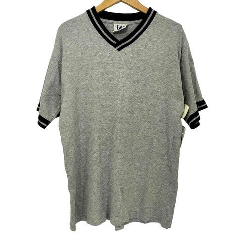リー Lee SPORT 90s リブ編み Vネック リンガーTシャツ 無地 ブランク メンズ import:M