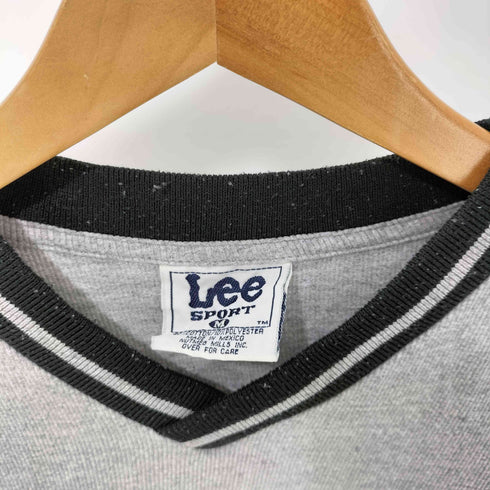 リー Lee SPORT 90s リブ編み Vネック リンガーTシャツ 無地 ブランク メンズ import:M