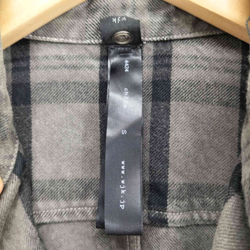 ダブルジェイケイ wjk 2 HOOK SHIRT 長袖 チェック フック シャツ メンズ S