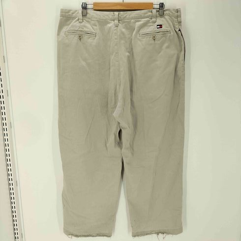 トミーヒルフィガー TOMMY HILFIGER 90S OLD フラッグ タグ ワイド バギー チノ トラウザー パンツ ビックサイズ 極太 メンズ
