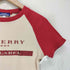 バーバリーブルーレーベル BURBERRY BLUE LABEL ラグラン ラメ 半袖 クルーネック ミニ チビ Tシャツ Y2K レディース M