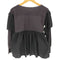 ビアズリー BEARDSLEY 異素材 コンビ フリル ニット レディース