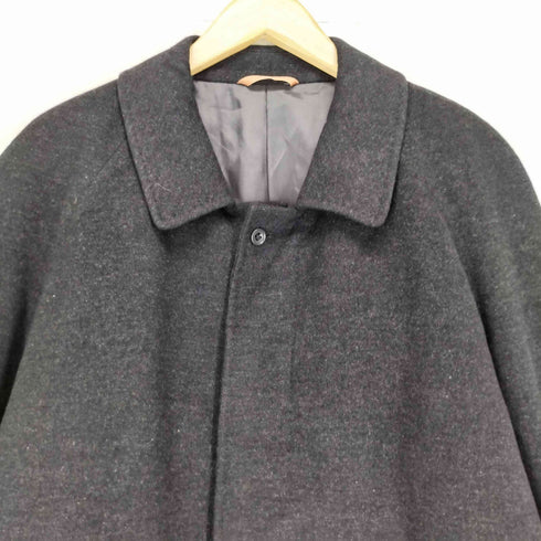 COMIN'S コミンズ pure cashmere カシミヤ100 比翼 ステンカラー ロング コート メンズ 96A7