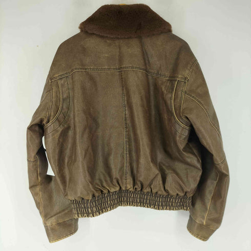 スライ SLY VINTAGE F/LEATHER S/ブルゾン ヴィンテージ フェイクレザー ショート ブルゾン レディース FREE