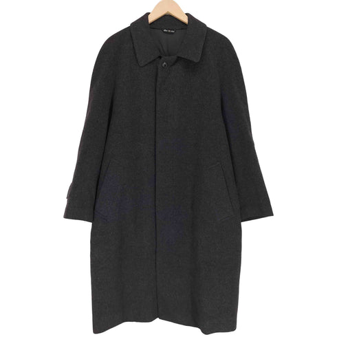 DANTE FIRENZE ダンテフィレンツェ pure cashmere カシミヤ100 比翼 ステンカラー ロング コート メンズ M