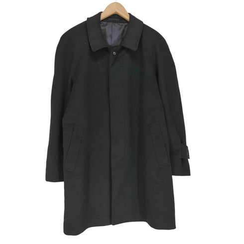 ピュアカシミヤ pure cashmere pure cashmere カシミヤ100 比翼 ステンカラー コート メンズ 94A6