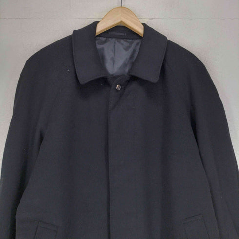 ピュアカシミヤ pure cashmere pure cashmere カシミヤ100 比翼 ステンカラー コート メンズ 94A6