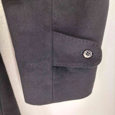 ピュアカシミヤ pure cashmere pure cashmere カシミヤ100 比翼 ステンカラー コート メンズ 94A6