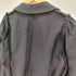 ローブドシャンブルコムデギャルソン robe de chambre COMME des GARCONS AD2002 03SS ウールギャバ インサイドアウト ノッチドラペル 3B シングルブレスト ウール テーラードジャケット レディース JPN:M