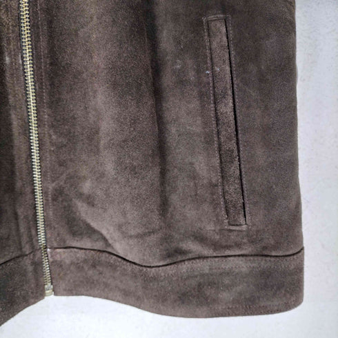 バナナリパブリック BANANA REPUBLIC 00s OLD genuine leather リアルレザー 本革 スエード ジップ ジャケット レディース XS