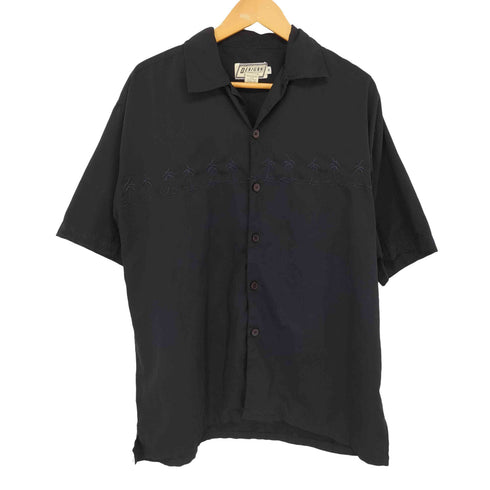 DESIGNSFOR HIM 刺繍デザイン S/S オープンカラーシャツ メンズ import:M