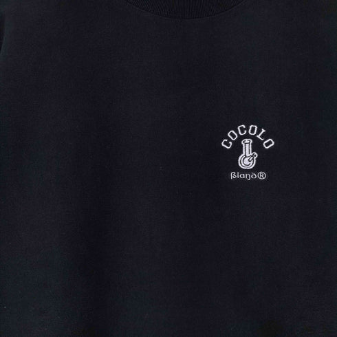 ココロブランド COCOLO BLAND ロゴ刺繍 サイドパネル クルーネックスウェット メンズ JPN:M