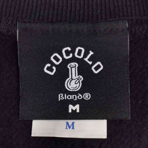 ココロブランド COCOLO BLAND ロゴ刺繍 サイドパネル クルーネックスウェット メンズ JPN:M
