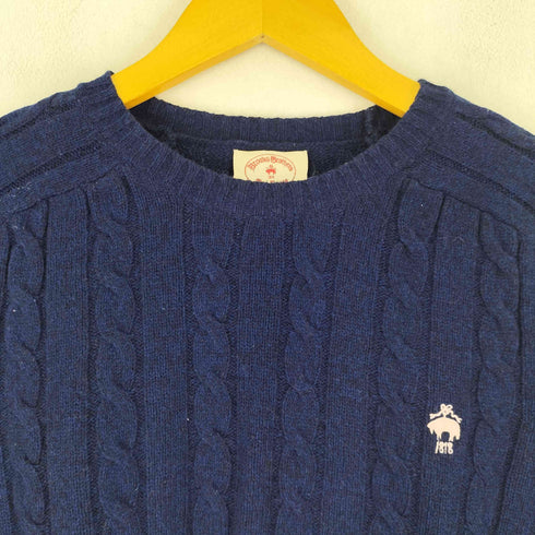 ブルックスブラザーズ BROOKS BROTHERS ロゴししゅう ケーブルコットンニット レディース JPN:M