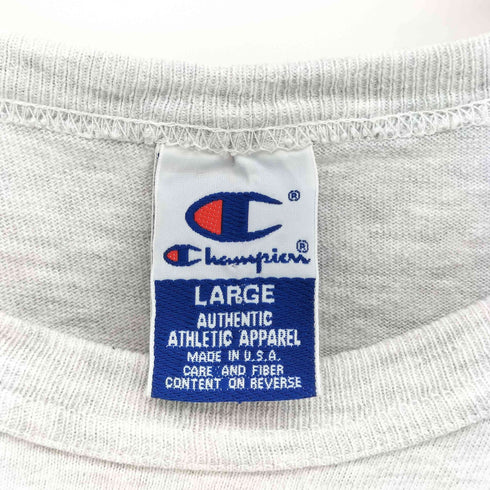 チャンピオン Champion 90S USA製 カレッジロゴ プリント Tシャツ メンズ import:L