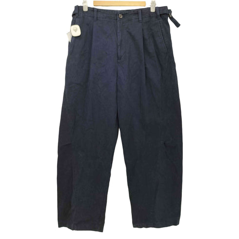 ザラ ZARA PLEATED TROUSERS WITH TWISTED SEAMS プリーツ サイド シーム ワイド パンツ メンズ 40