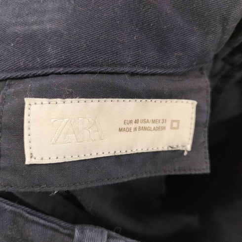 ザラ ZARA PLEATED TROUSERS WITH TWISTED SEAMS プリーツ サイド シーム ワイド パンツ メンズ 40