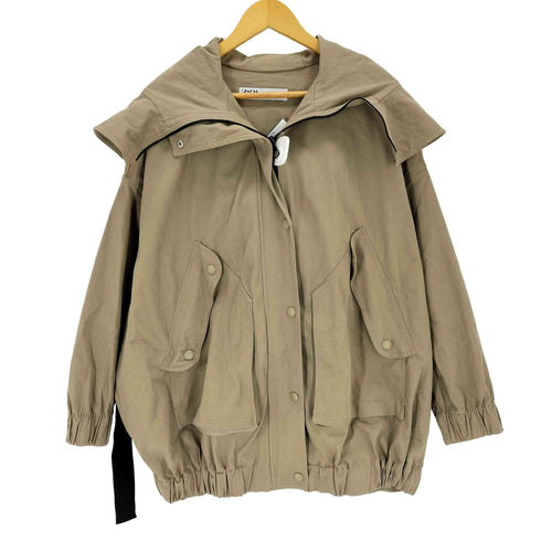 ザラ ZARA ギミック フーデッドブルゾン レディース M