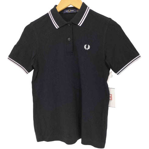 フレッドペリー FRED PERRY ロゴ刺繍 半袖 ポロシャツ レディース US:4