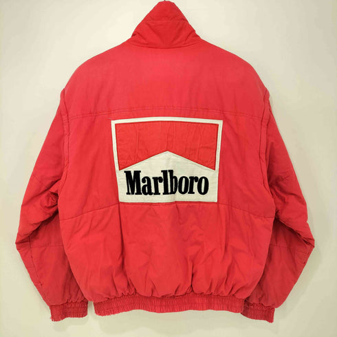 マルボロ Marlboro 80s 英国製 ワッペン 袖デタッチャブル スタンドカラー ジップアップ ブルゾン メンズ import:L