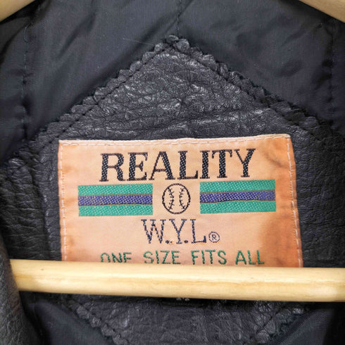 REALITY ダブルレザージャケット メンズ M