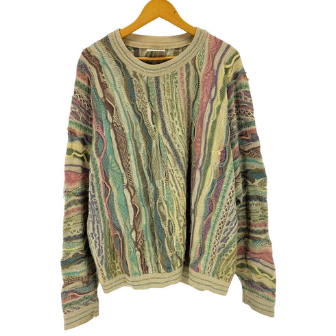 クージー COOGI 90S マルチカラー 3D ニット メンズ 1X