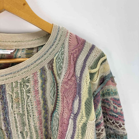 クージー COOGI 90S マルチカラー 3D ニット メンズ 1X