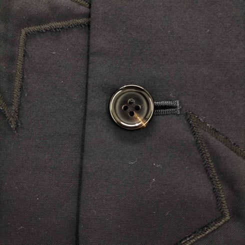 ローブドシャンブルコムデギャルソン robe de chambre COMME des GARCONS 03AW 丸襟 星柄刺繍 ジャケット レディース JPN:M